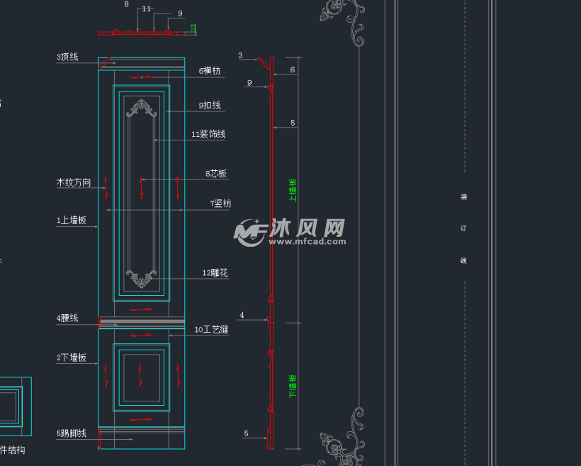 整木护墙板类标准产品图库