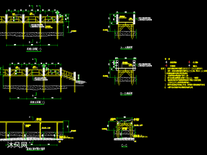 钢结构木栈道结构设计图纸