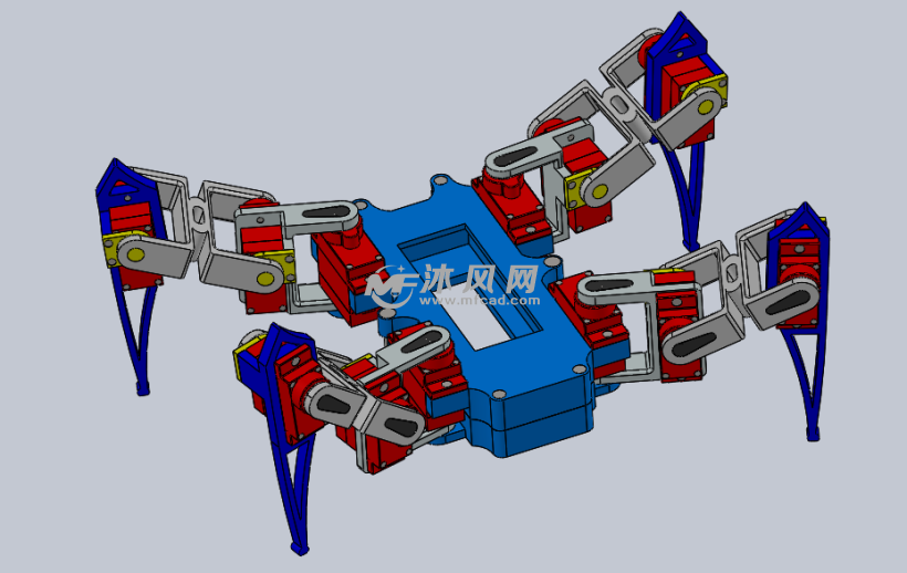 蜘蛛机器人细节图纸描述作者khan fahad "仿生机器人"是指模仿生物