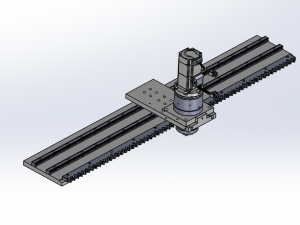 曲柄齿轮齿条机构仿真