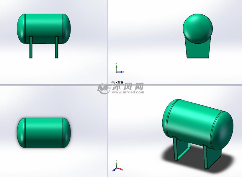 压力容器罐罐体图纸下载_储存压力容器图纸 - 沐风网
