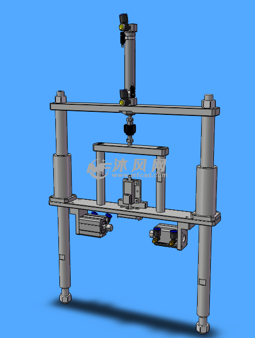 气缸三固定机构