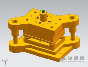 铰链转动页板复模具(含ug三维)