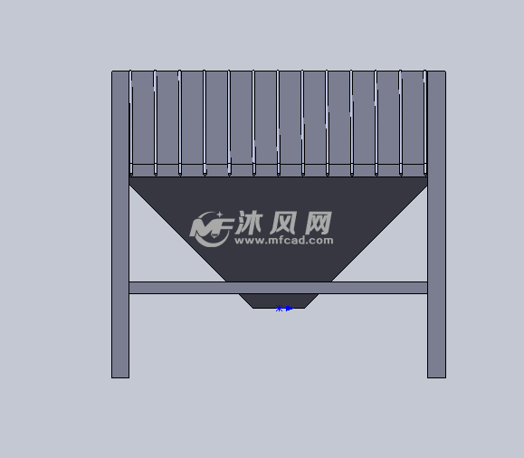沙场料仓模型