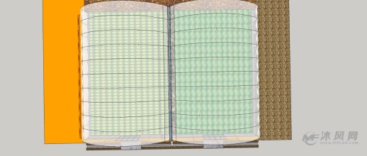 圆管棚架薄膜温室大棚三维模型