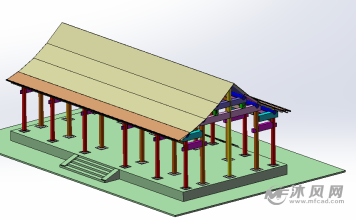 七檩小式硬山建筑举架