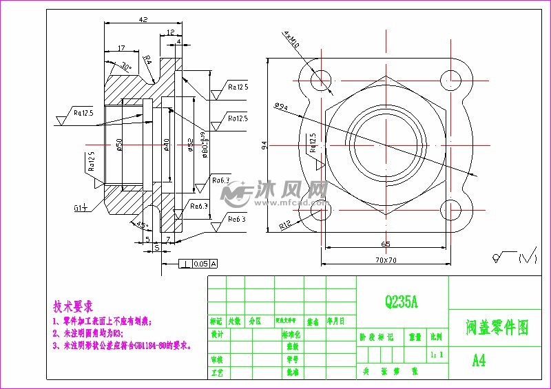 阀盖加工工艺及钻4个m10孔夹具设计