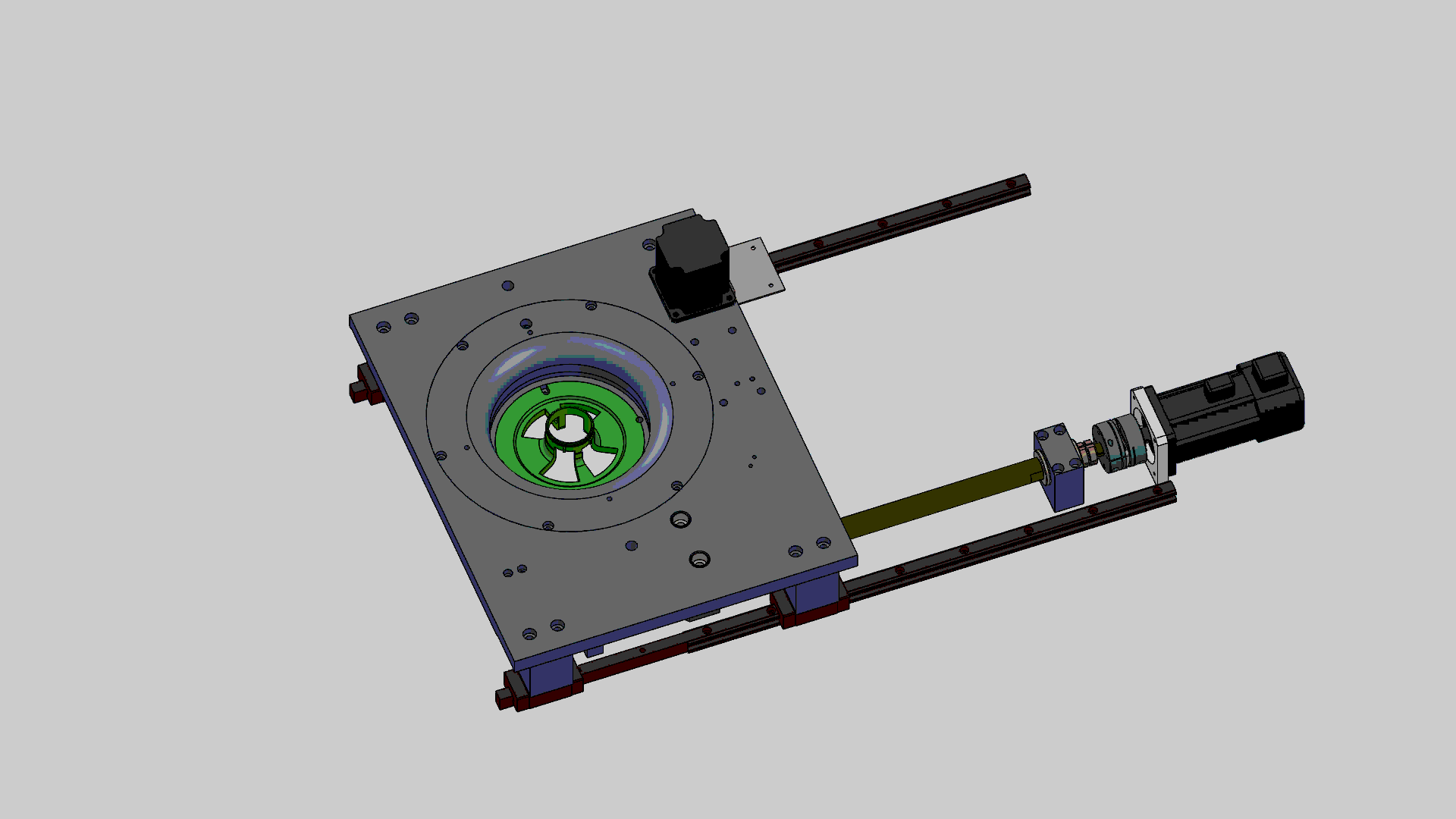 中心轴旋转定位装置设计模型