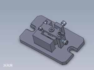 典型翻转式钻模板钻床夹具二维及三维图纸