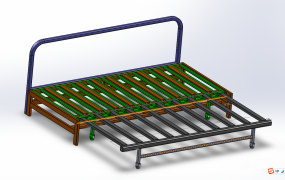三折叠沙发骨架模型图纸合集的封面图