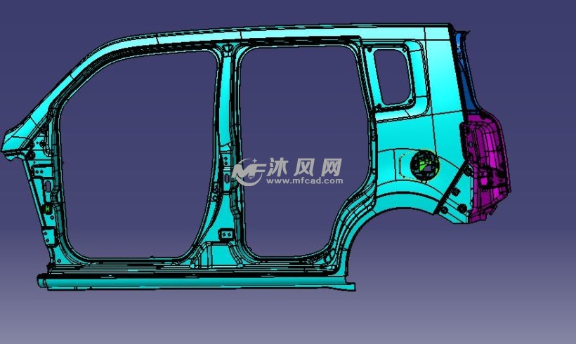 面包车上车身侧围总成
