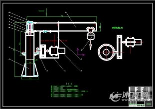 5吨悬臂吊旋转机构设计图-设计方案图纸-沐风网