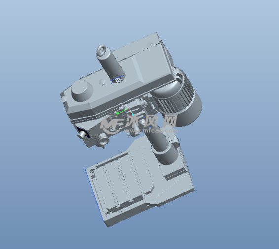 小型攻丝机三维模型图纸