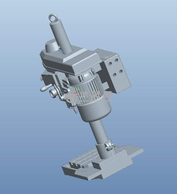 小型攻丝机三维模型图纸