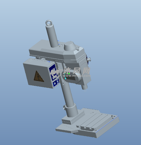 小型攻丝机三维模型图纸