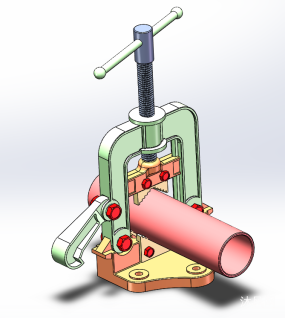 管钳三维模型图