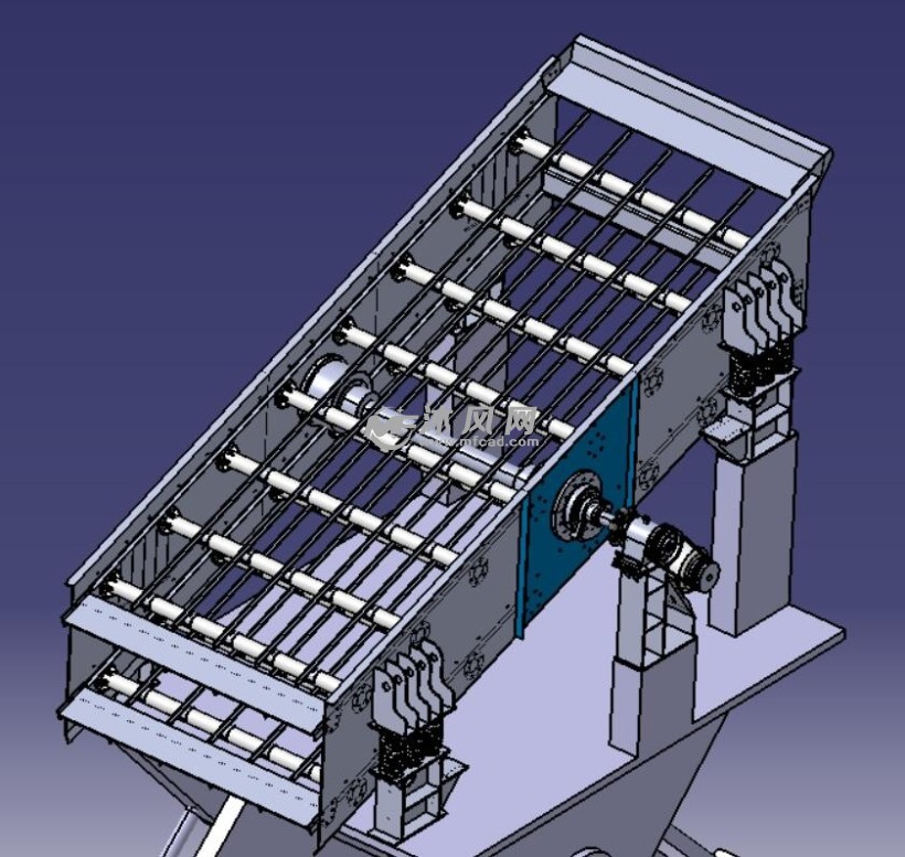 可调节角度振动筛