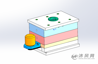螺纹盖注塑模具模型设计