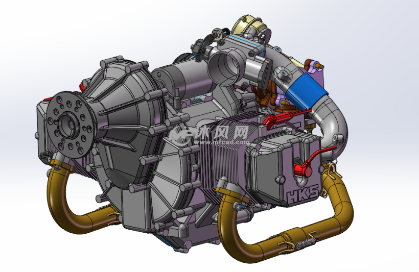 hks700t飛機發動機 - 動力系統圖紙 - 沐風網