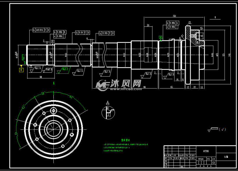 车床主轴箱设计 - 机械加工图纸 - 沐风网