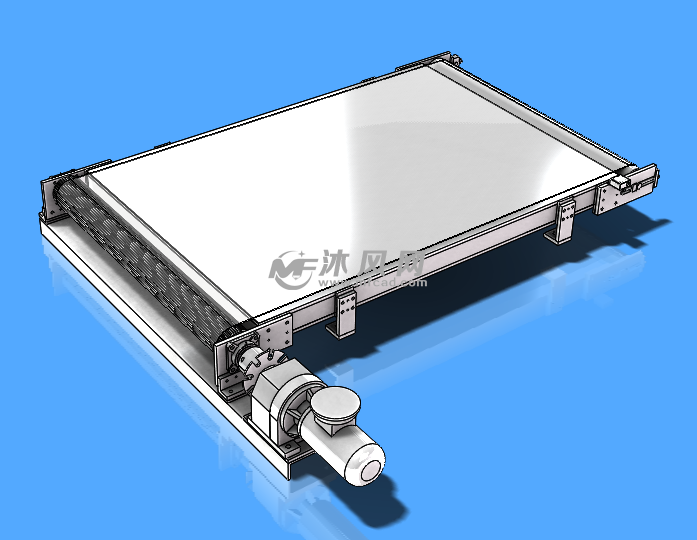 宽皮带机三维图模型