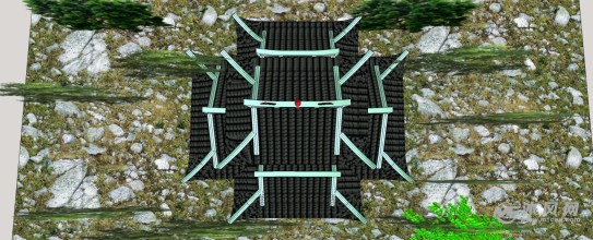 重檐歇山八角亭古建筑亭子三维模型