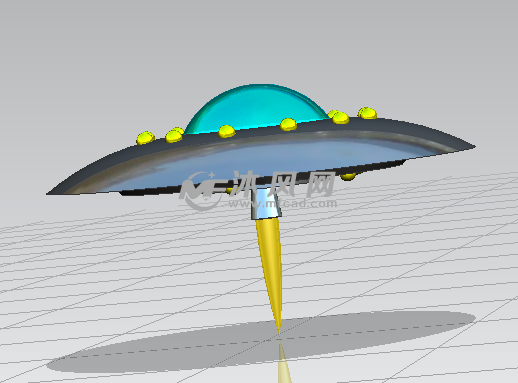 ufo),是指不明來歷,不明性質,漂浮及飛行在天空的物體,此模型為飛碟