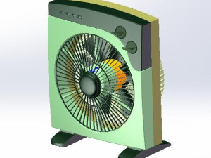 方形电风扇模型