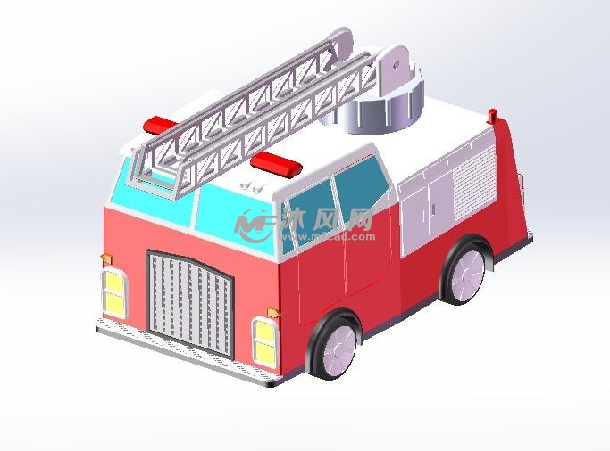 儿童消防车模型