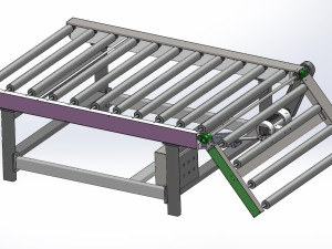 升降滚轮机构模型 - 输送和提升设备图纸 - 沐风网
