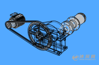 三角带变速箱-传动系统图纸-沐风网