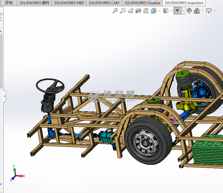 电动公交车内部结构模型