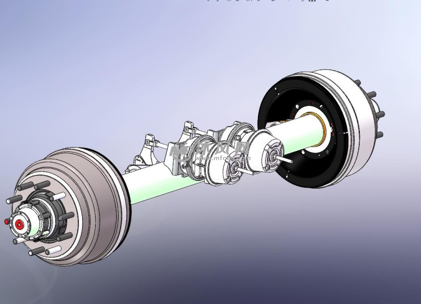 这种车桥即为整体式车桥;断开式车桥为活动关节式结构,与独立悬架配用