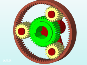 行星齿轮结构三维模型