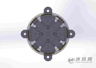 无刷电机俯视图