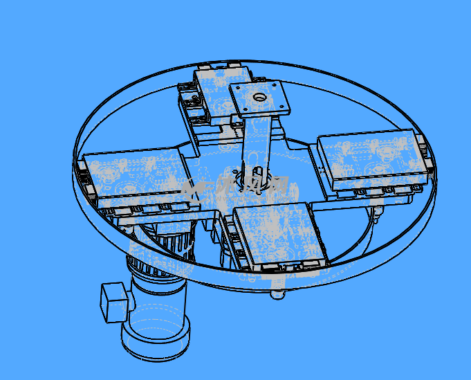 锂电池分割器转盘机构模型线性结构图