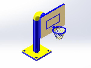 篮球框制作模型