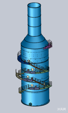 solidworks脱硫设备图纸下载_solidworks免费图纸,设计模型大全 - 沐