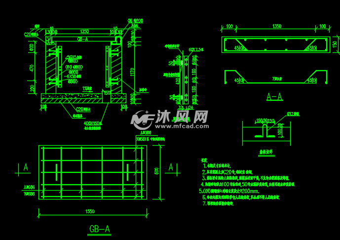 某小区室外电缆沟大样图