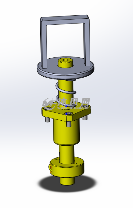 机用回复弹簧推杆装置