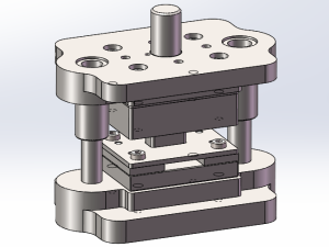 文具盒落料模标准中间导柱模座