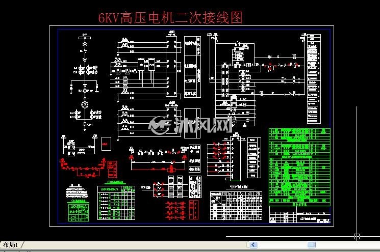 6kv高压电机二次接线图