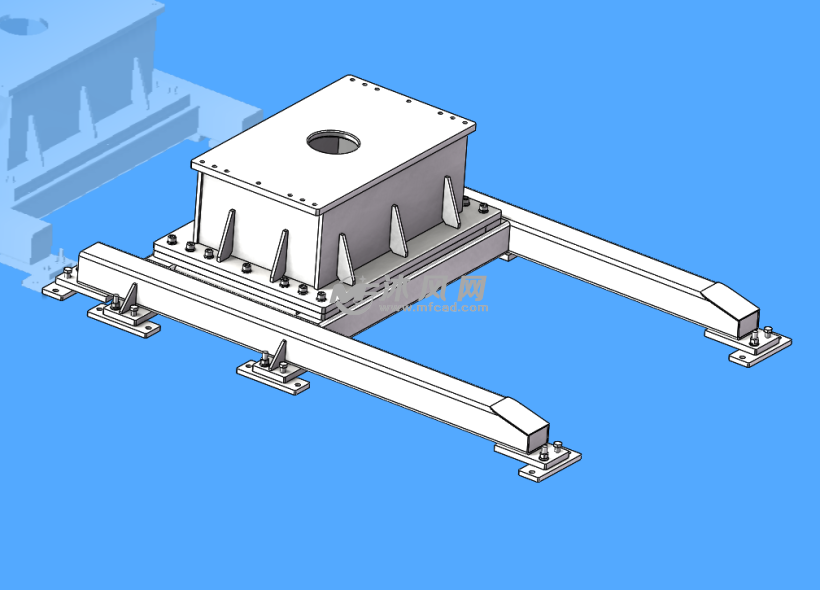 重型设备底座模型