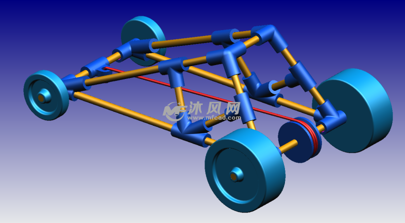节点拼接式的玩具车设计模型