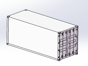 20尺标柜设备集装箱 - 交通运输图纸 - 沐风网