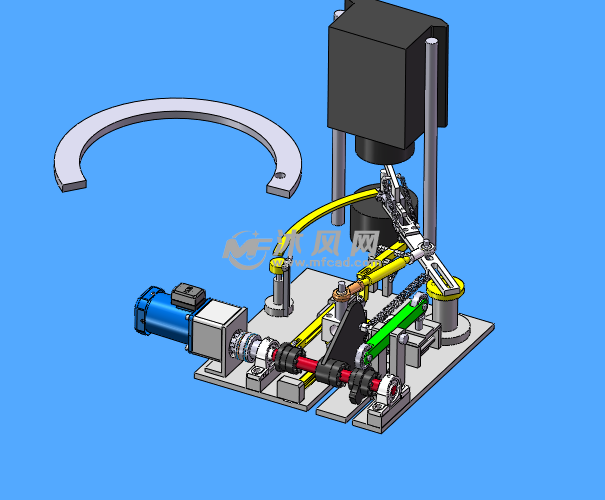 冲床上下料机构模型
