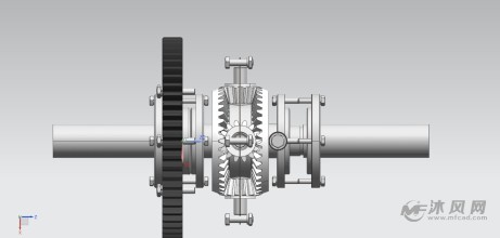 齿轮组侧面效果