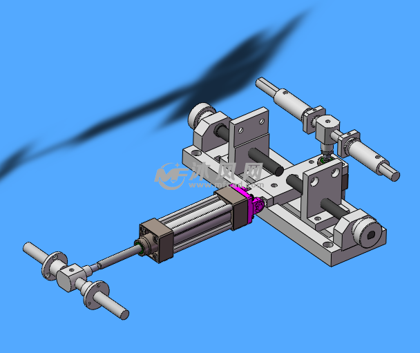 气缸轴传动机构模型