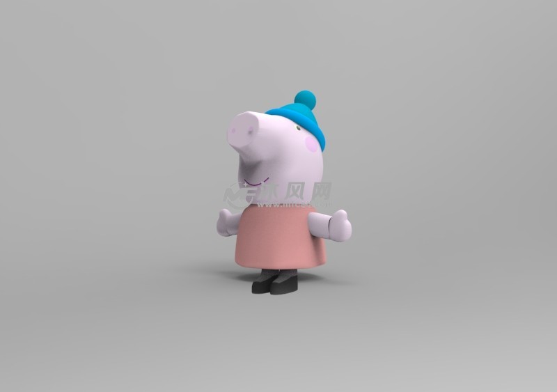 小猪佩奇带蓝帽子