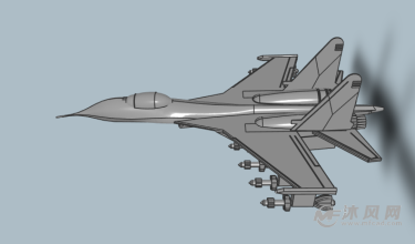 歼20军事战斗机-航空航天图纸-沐风网